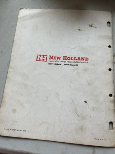 New Holland Super 23 24 Forage Blower Operator's Manual