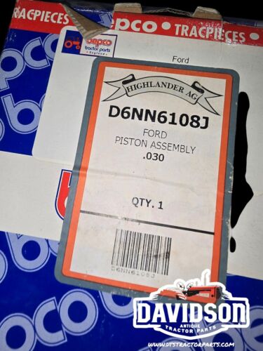 D6NN6108J Ford New Holland 401T 8630 8830 TW15 TW25 TW35 9700 Piston Set .030