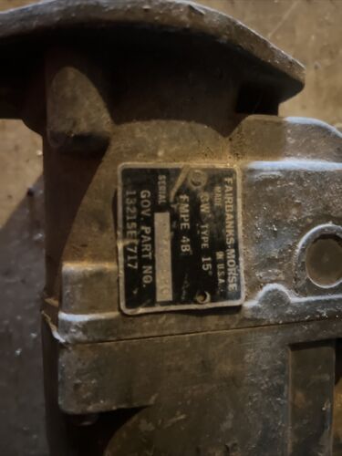 fairbanks morse magneto FMPE 4B Military Core