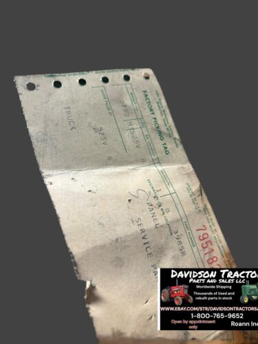 New Old Stock Dash Panel John Deere 50 520 B3985R