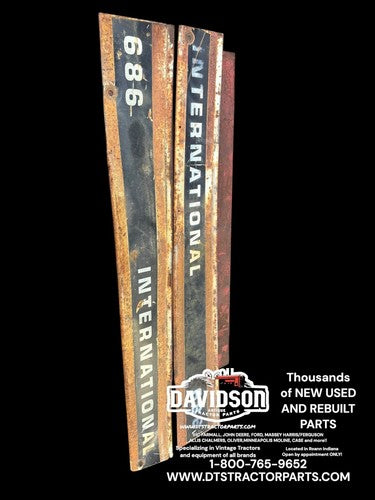 International 686 Hood Side Panels Pair Antique Tractor