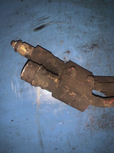 Farmall 300 350 IH tractor front steel hydraulic lines & mounting bracket