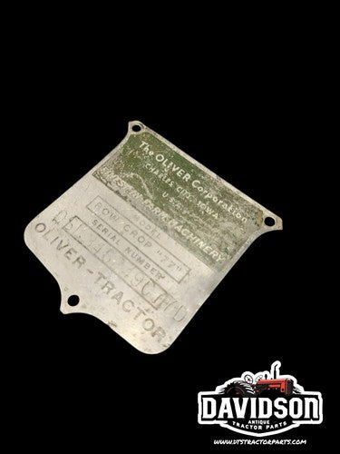 Oliver 77 Diesel Serial Tag Antique Tractor