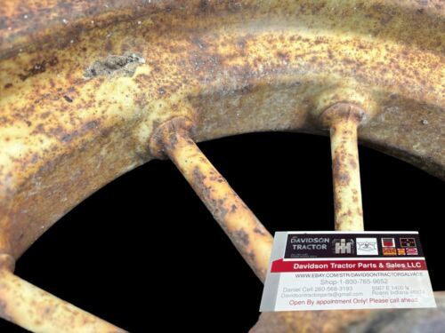 John Deere Spoked Wagon Implement Wheels Pair With Tires Vintage Equipment