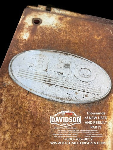 IH Farmall 340 Left Hand Side Panel W/Emblem Antique Tractor