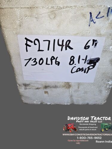 John Deere F2714R 730 LP Piston 8-1 Compression