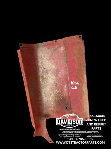 International 1066 Tractor Original IH IHC left rear dash hood section panel