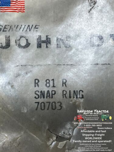Genuine John Deere R81R New Old Stock Snap Ring