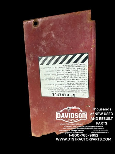 International 656 Farmall Tin Cover Panel Shield Antique Tractor
