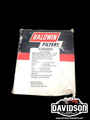 398080R2 Baldwin BT536 IH International Oil Filter 706,756,766,784,786,826,886