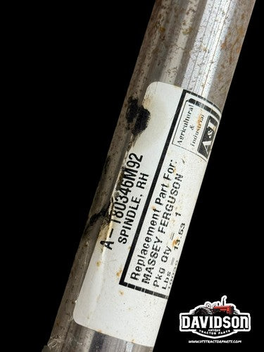 897414M91 Spindle - RH Fits Massey Ferguson MF Tractor TO20 TO30 TO35 180346M92