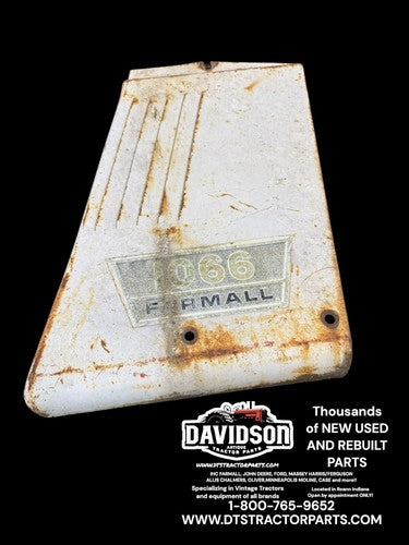 International 1066 Right Radiator Side Panel Antique Tractor