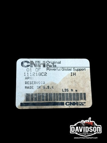 NOS RESERVOIR FOR IH COMBINES & INTERNATIONAL TRACTORS 111218C2