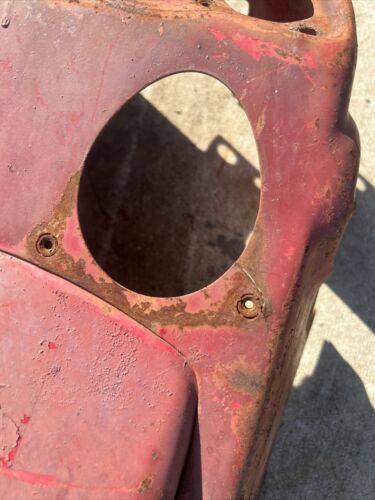 Farmall 300 RC Tractor IH dash cowling valve cover tachometer cover & light post