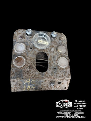 1965 Allis Chalmers AC 190 XT Gas Tractor Dash Instrument Panel