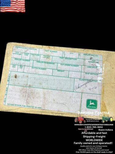 Genuine John Deere F2433R New Old Stock Gasket (3)