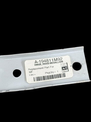 Replaces A-194811M92 HINGE HOOD MEDALLION MASSEY FERGUSON S.60794
