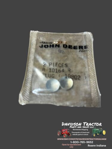 Genuine John Deere R10164 CAP/PLUG 2 Pack New Old Stock