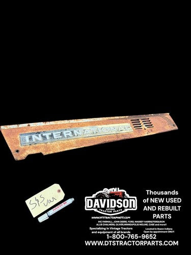 International IH 606 Right Hood Panel Antique Tractor RH