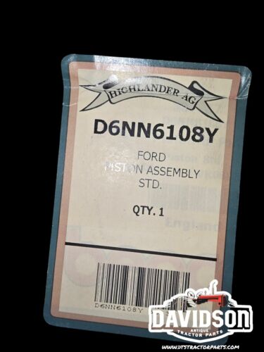 Ford 7000 7600 Tractors  STD Piston Assembly D6NN6108Y