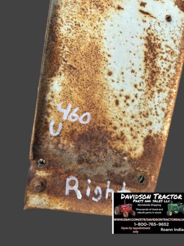 IH Farmall 340 460 Utility Original Radiator Right Side Panel Antique Tractor