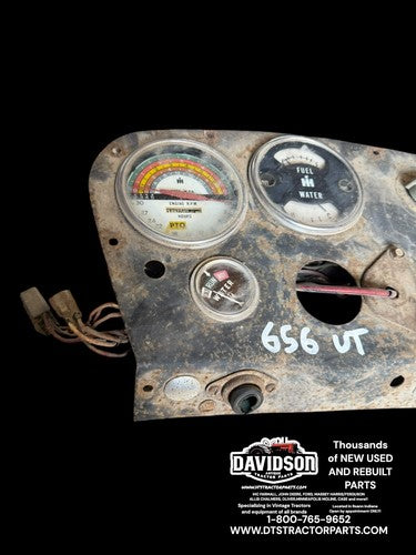 1968 International IH 656 Utility Tractor Dash Instrument Panel