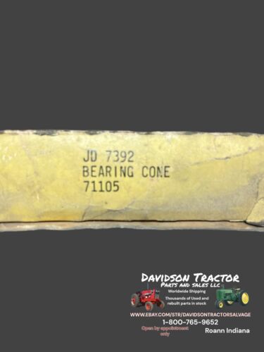 JD7392  GENUINE John Deere Original Equipment  BEARING CONE