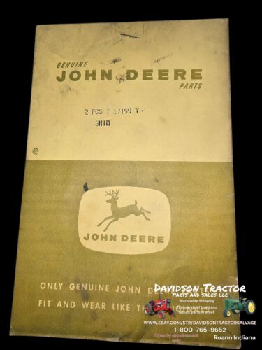 Genuine John Deere T17199T 2 Piece Shim Set New Old Stock