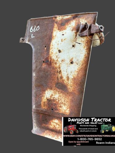 IHC Farmall 660 Left Radiator Side Panel W/ Headlight Bracket Antique Tractor