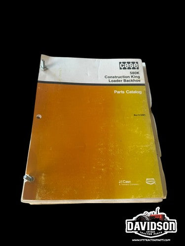 Case 580K Construction King Loader Backhoe Parts Manual Catalog Book 8-3461 2/88