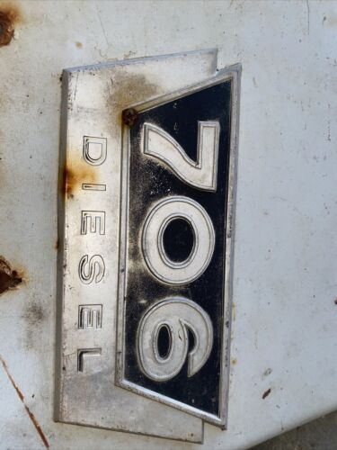 Farmall 706 Tractor front IH Left radiator hood side panel chrome emblem