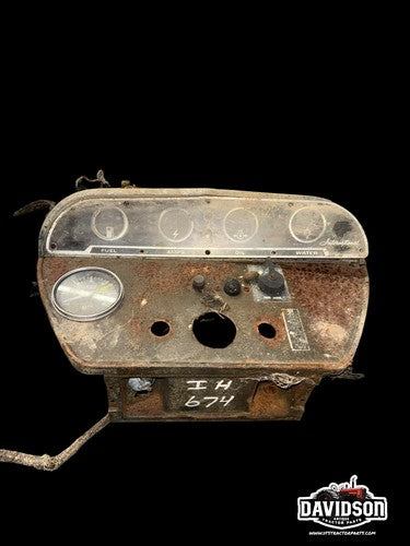 1973 International IH 674 Tractor Lower Dash Instrument Panel