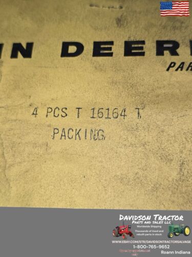 Genuine John Deere T16164T New Old Stock Packing