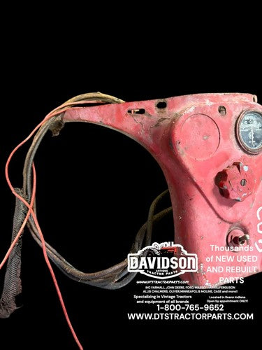 Farmall Cub IH Tractor ORIGINAL dash panel gas tank support w/ switches & gauges