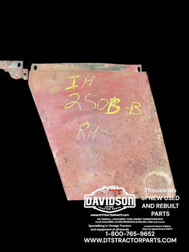IH 2505-B International Hood Side Panels Pair Antique Tractor