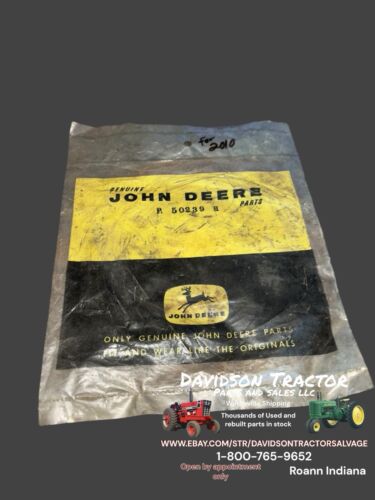 Genuine John Deere P50239H Plate For 2010 New Old Stock