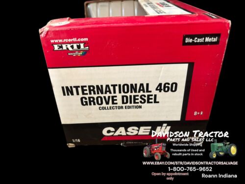ERTL CASE IH INTERNATIONAL 460 GROVE DIESEL COLLECTOR EDITION 1/16 SCALE NIB