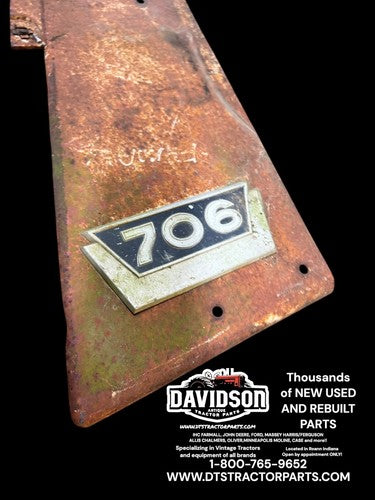 Farmall 706 Tractor front IH Right radiator hood side panel Antique Tractor