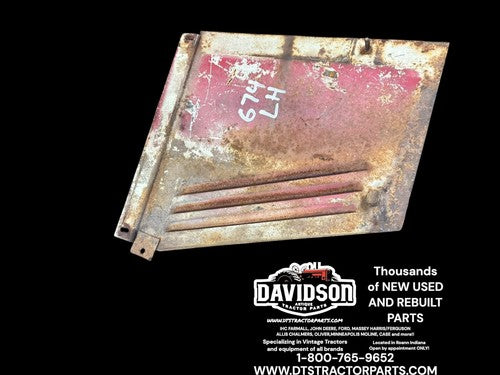 1973 International IH 674 Tractor Left Side Hood Panel