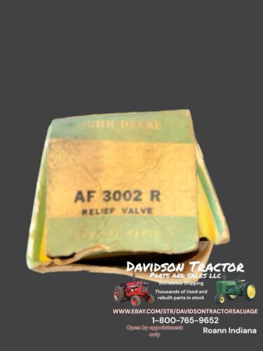 GENUINE JOHN DEERE AF3002R RELIEF VALVE 720 730