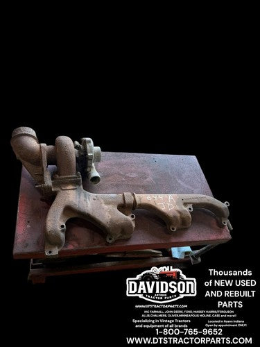 John Deere 4230, 4520, 4620, 6620, 7020 2 Piece Exhaust Manifold R43166 R43161
