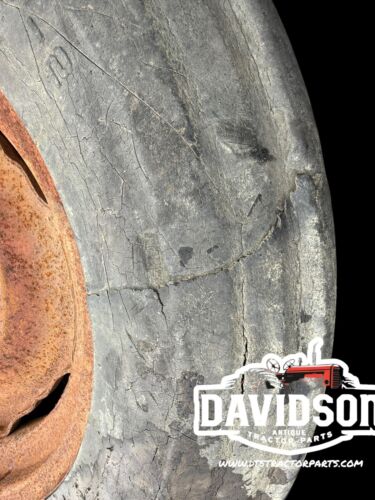 2 Rib 6.00x 16 Co-Op Tire On 6 Bolt Rim Antique Tractor
