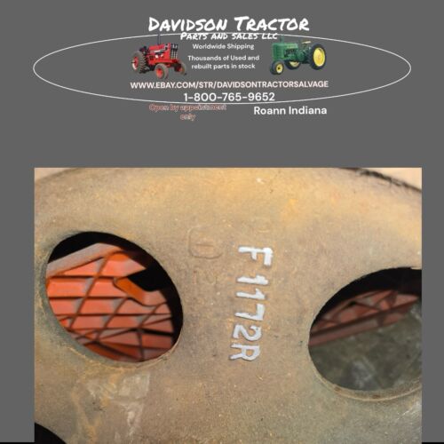John Deere F1172R John Deere Bull Bowl Gear Antique Tractor