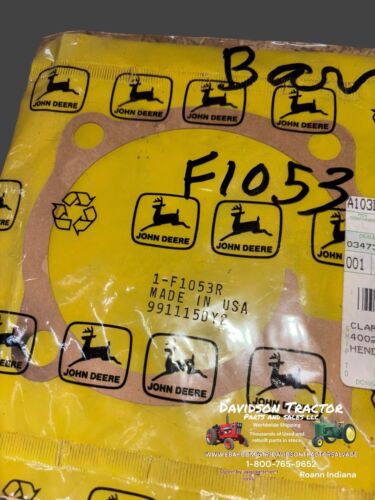 F1053R Water Pump Housing Gasket Genuine John Deere New Old Stock