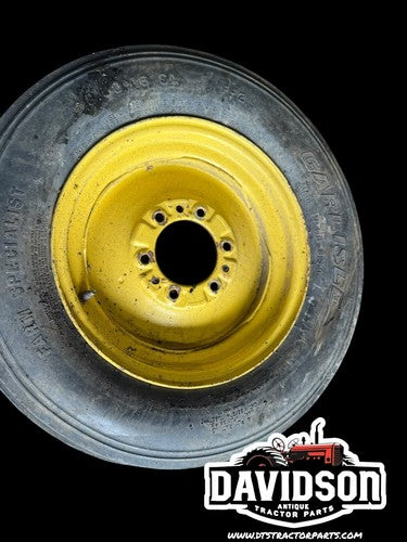 6.00x16 John Deere A,B,G Front Rim/Tire Antique Tractor