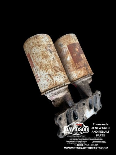International 686 Dual Oil Filter Housing Antique Tractor
