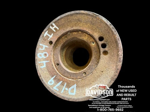 International 484 D-179 Pulley-front Crankshaft 1808484C1 Antique Tractor