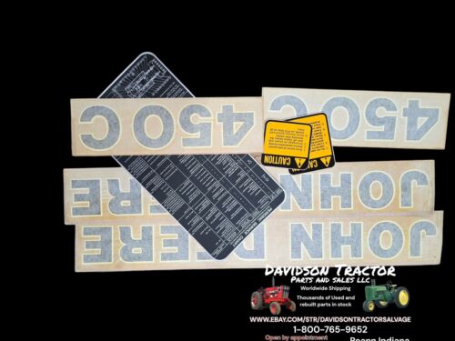 Genuine John Deere AT69022 450 Crawler Loader Decal Kit New Old Stock