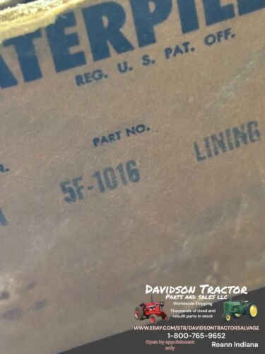 5F-1016 Genuine Caterpiler Parts Brake Clutch Lining New Old Stock