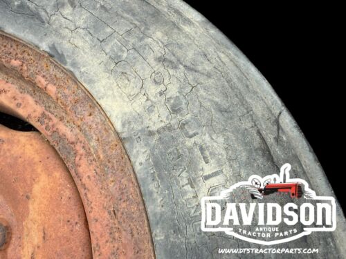 2 Rib 6.00x 16 Co-Op Tire On 6 Bolt Rim Antique Tractor